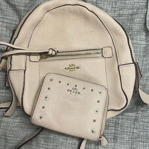 Coach backpack and wallet set